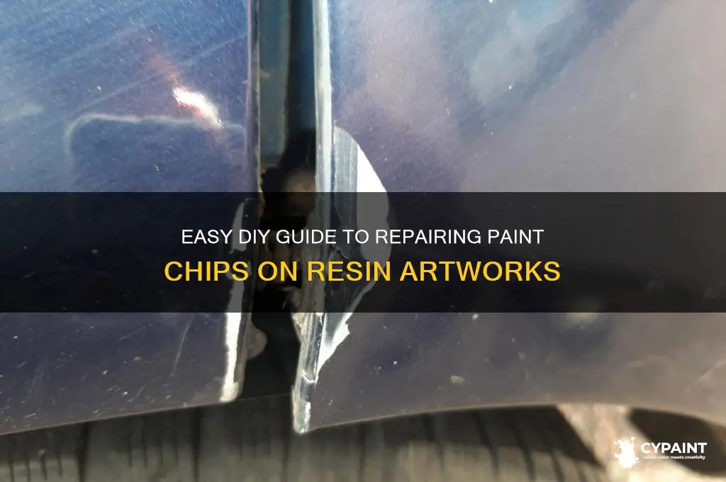 how to fix paint chips on resin pieces