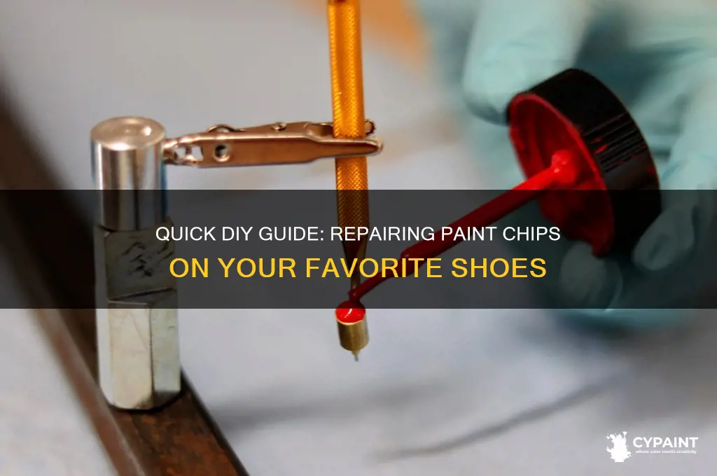 how to fix paint chips on shoes