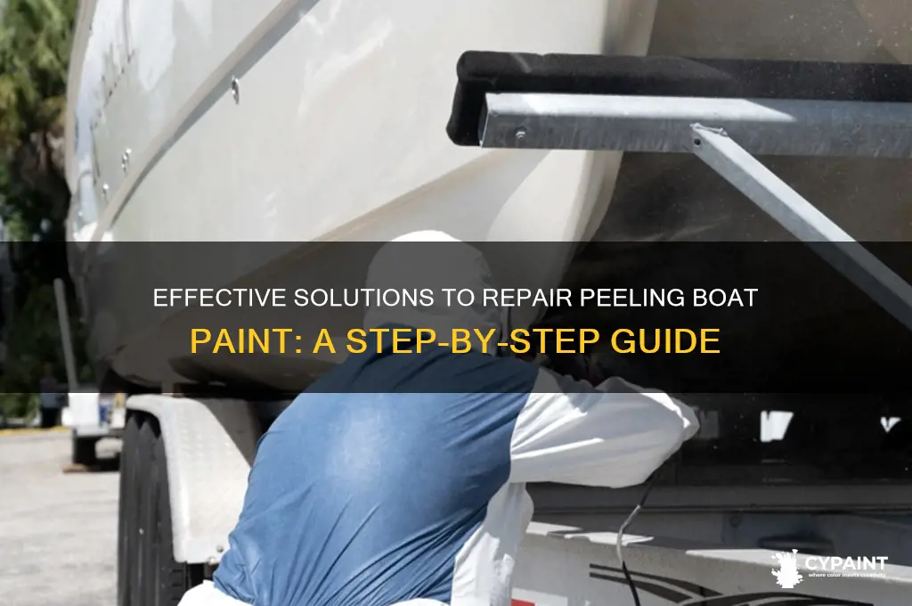 how to fix paint coming off boat