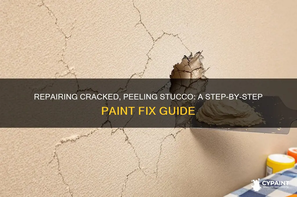 how to fix paint cracking and falling off of stucco
