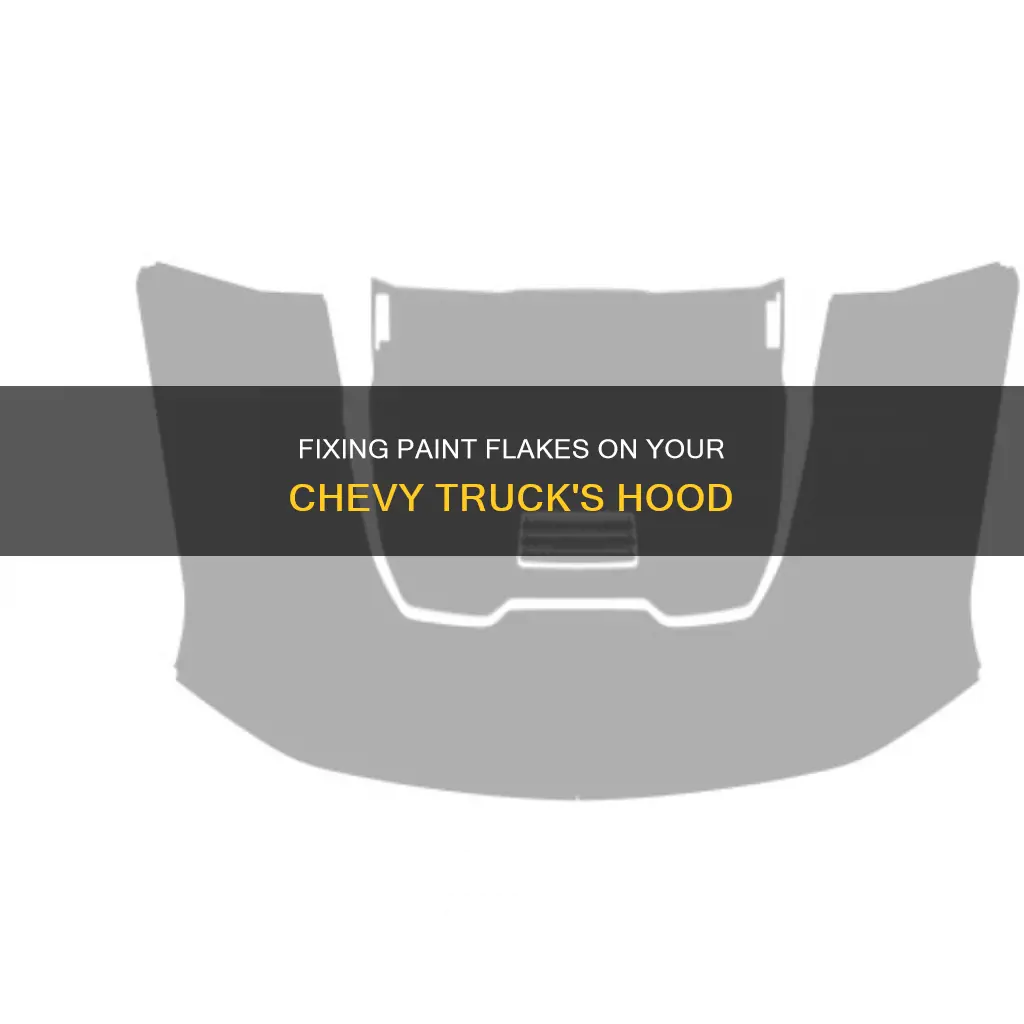 how to fix paint flake 2010 chevy hood 1500