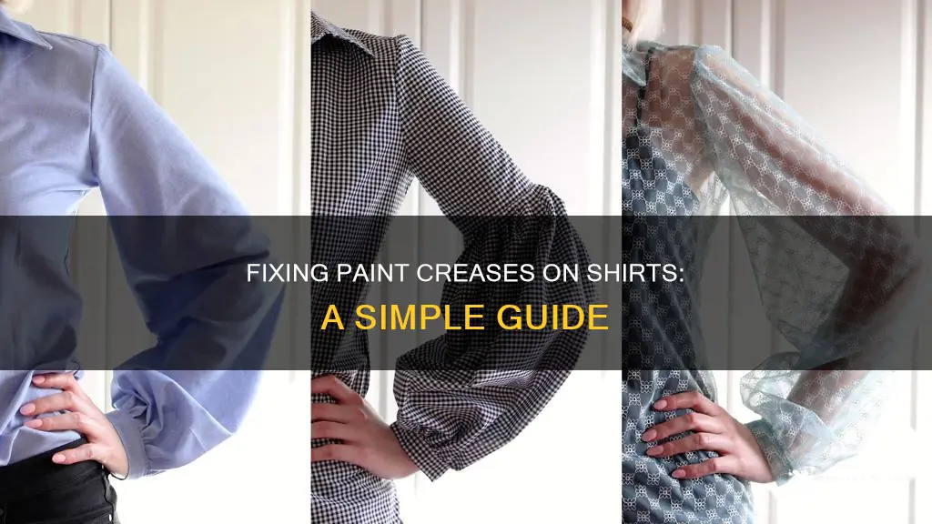 how to fix paint from creasing on a shirt