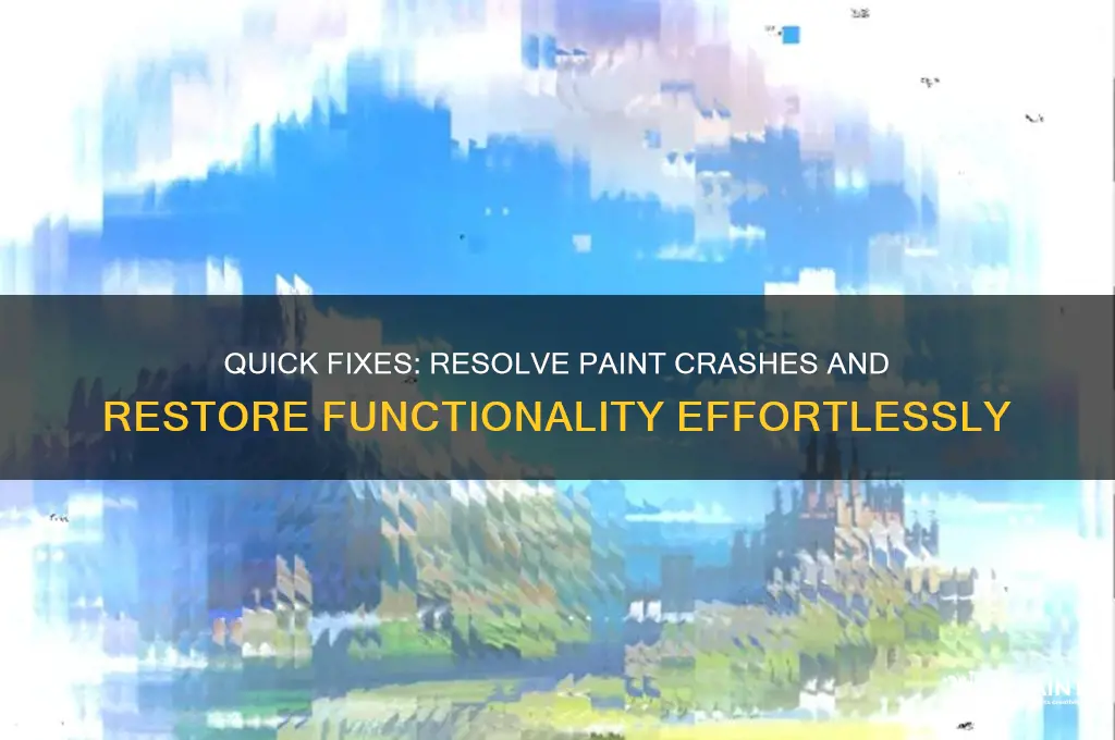 how to fix paint has stopped working
