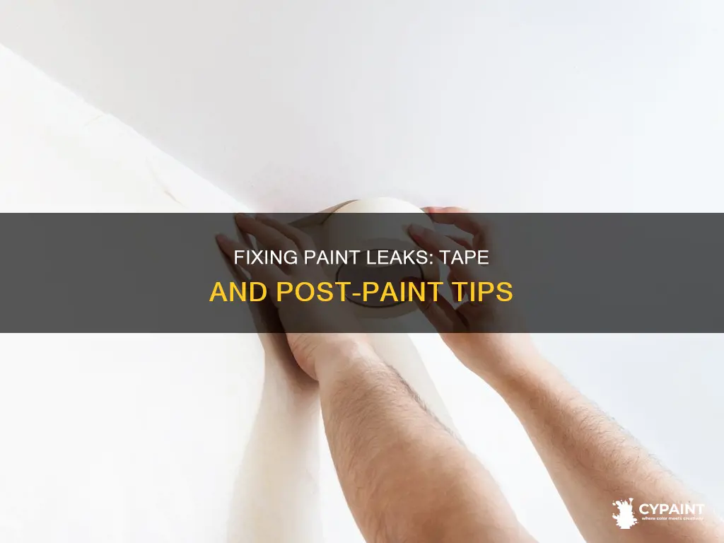 how to fix paint leaking under tape after painting