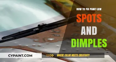 Fixing Paint Low Spots and Dimples: A Step-by-Step Repair Guide
