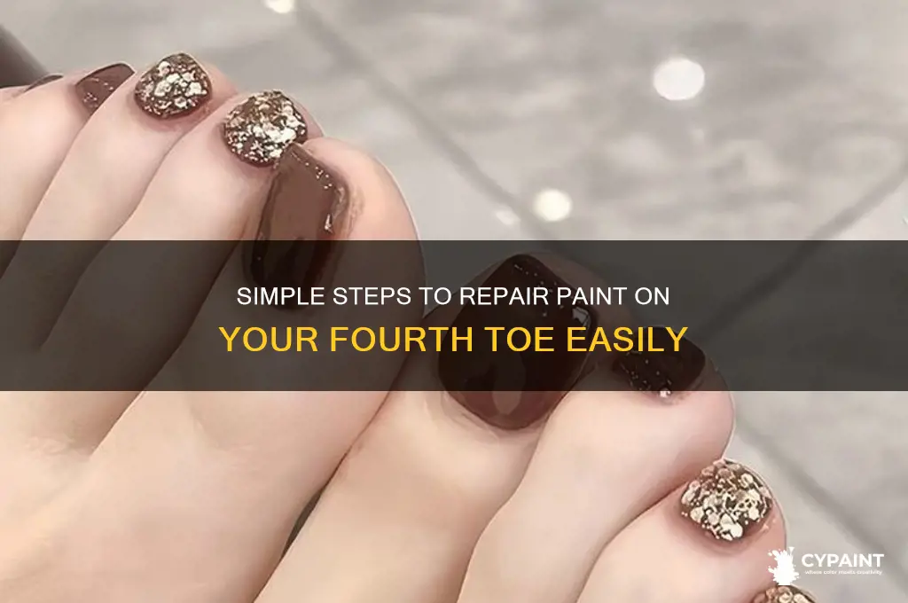 how to fix paint on 4th toe