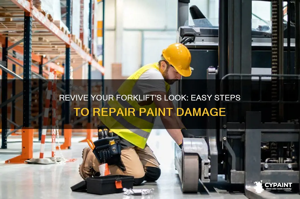 how to fix paint on a forklift