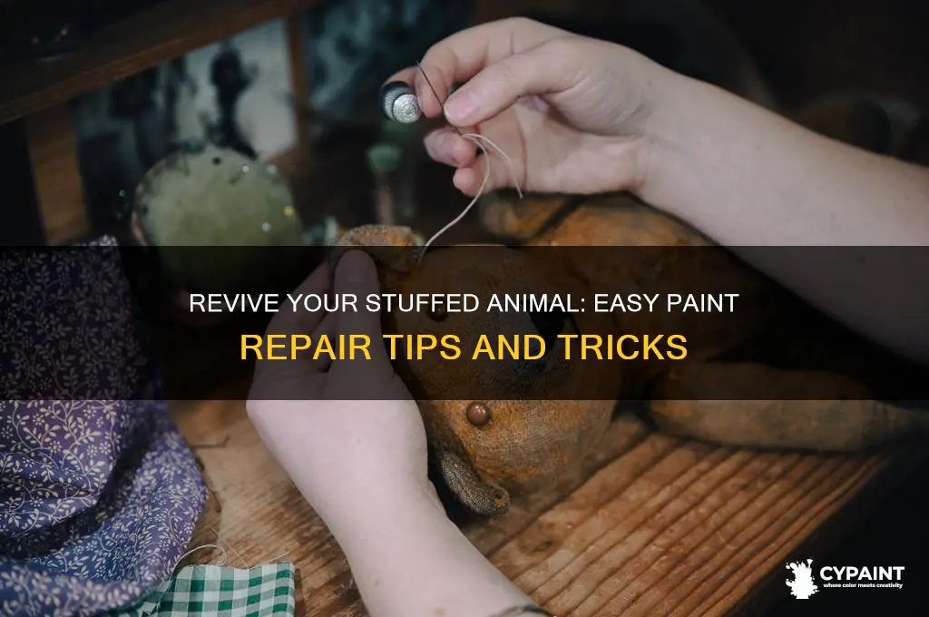 how to fix paint on a stuffed animal