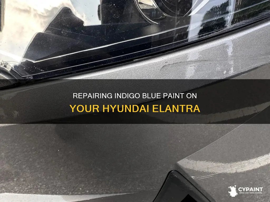 how to fix paint on hyundai elantra indigo blue