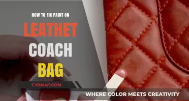 Revive Your Leather Coach Bag: Easy Paint Fix Guide