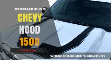 Repairing Paint Peel on a 2010 Chevy 1500 Hood