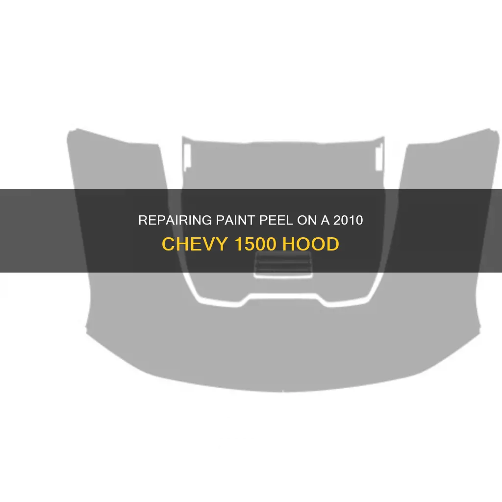 how to fix paint peel 2010 chevy hood 1500