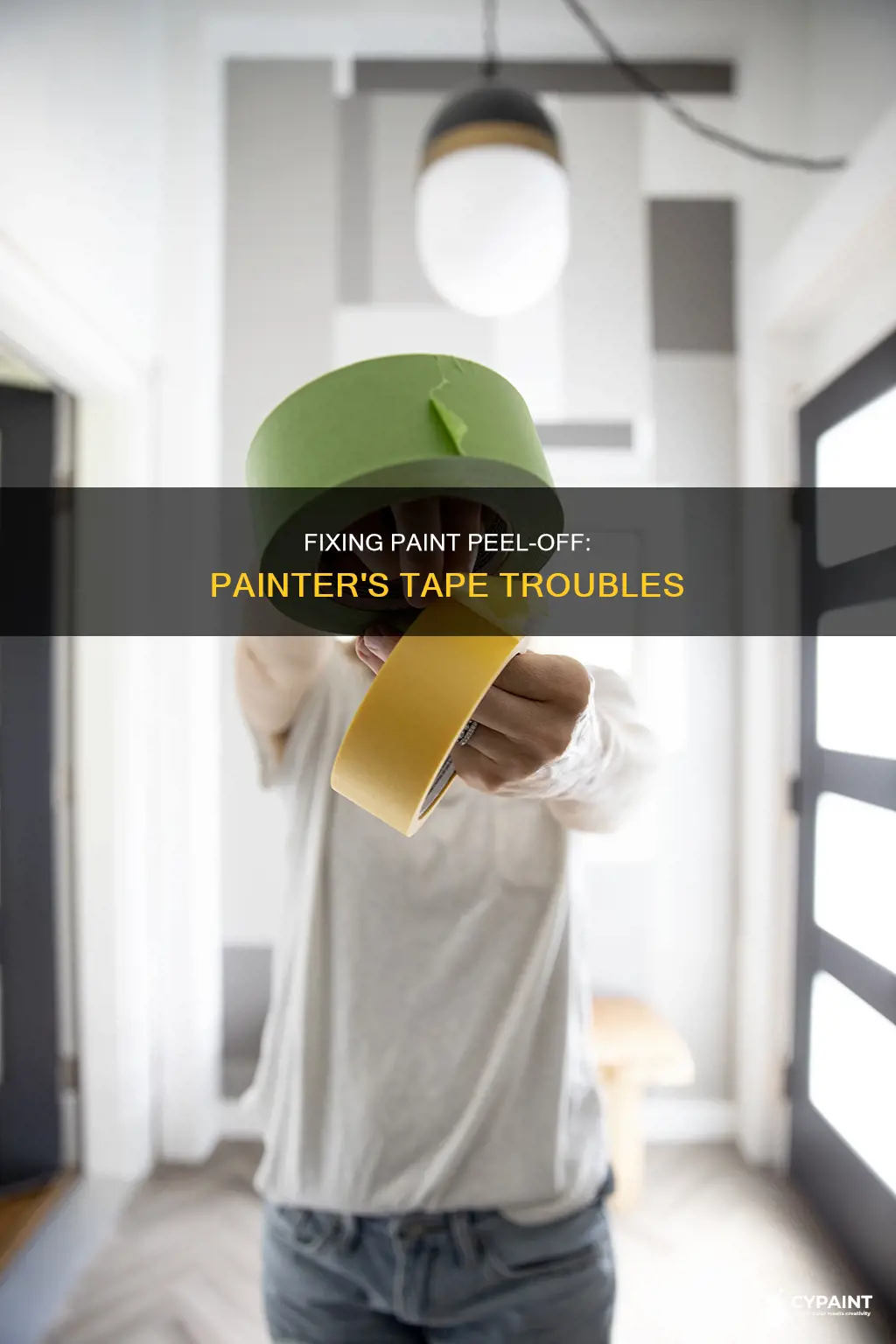 how to fix paint peeled off by painters tape