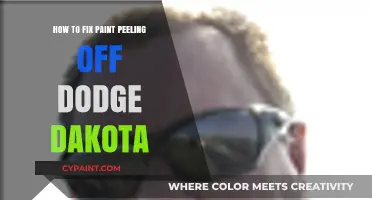 Fixing Paint Peeling on Your Dodge Dakota: A Step-by-Step Guide