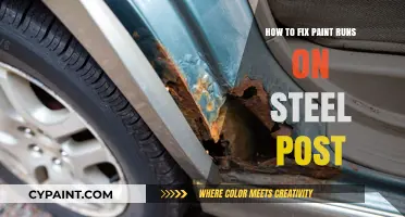 Fixing Paint Runs on Steel Posts: A Step-by-Step Repair Guide