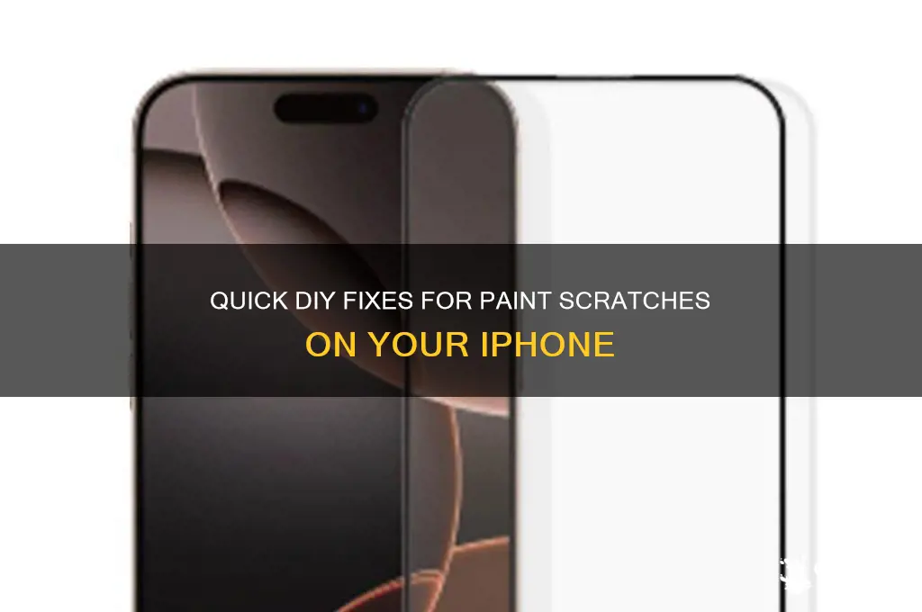 how to fix paint scratches on iphone