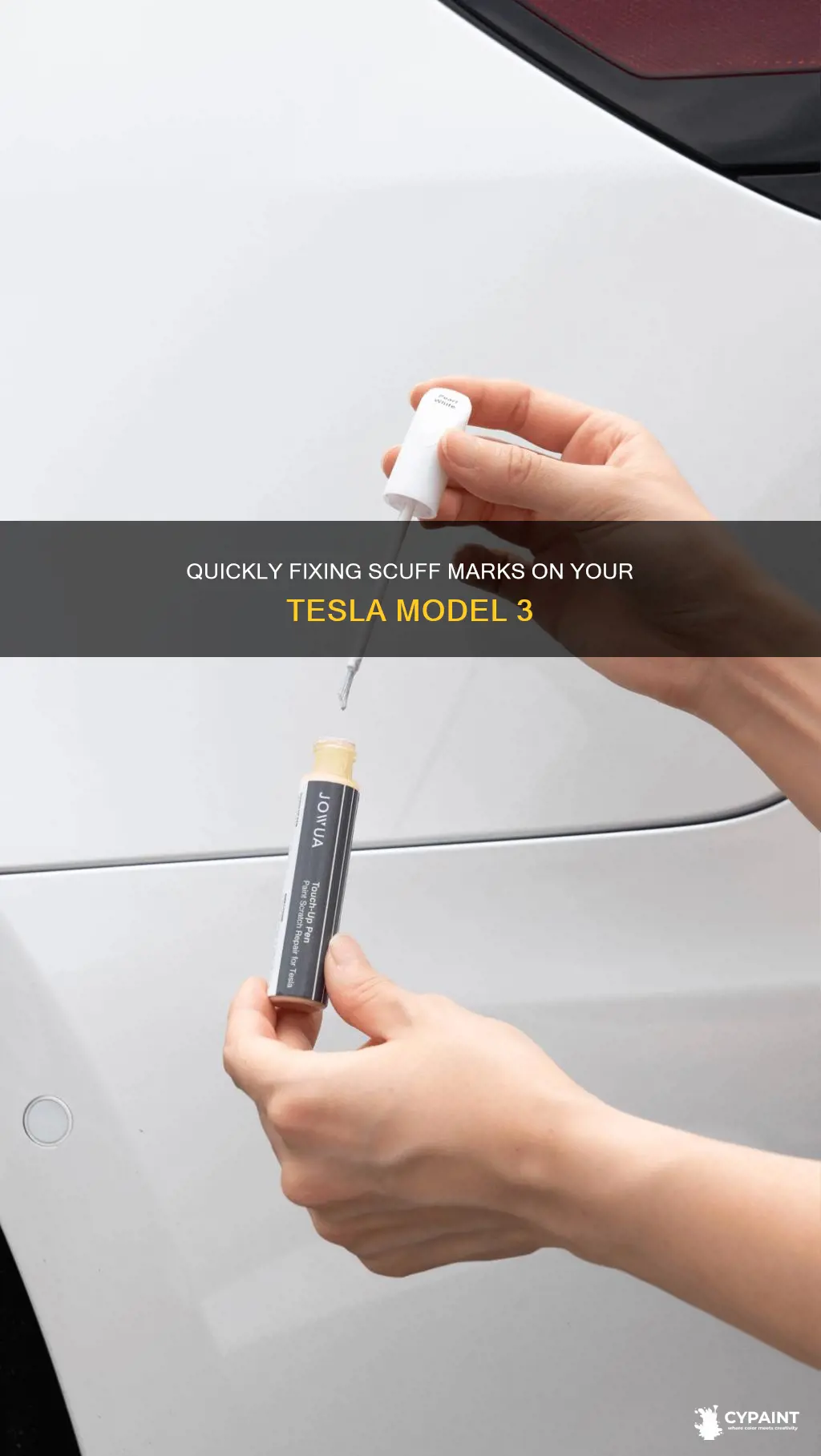 how to fix paint scuff on tesla model 3