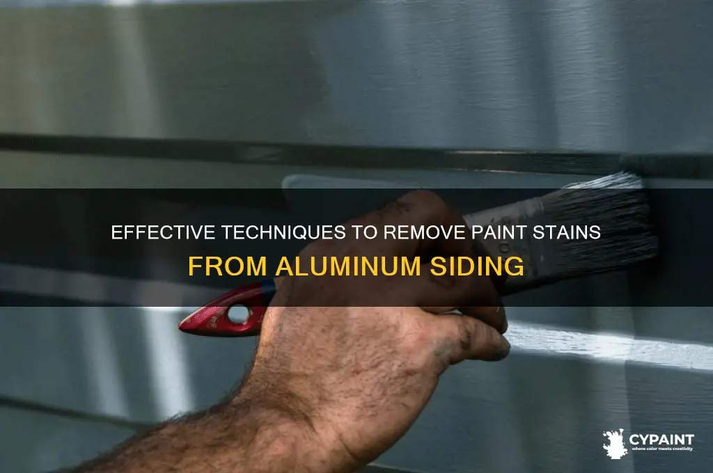 how to fix paint stains in aluminum siding