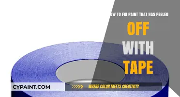 Quick Fix for Peeled Paint: Tape Repair Guide