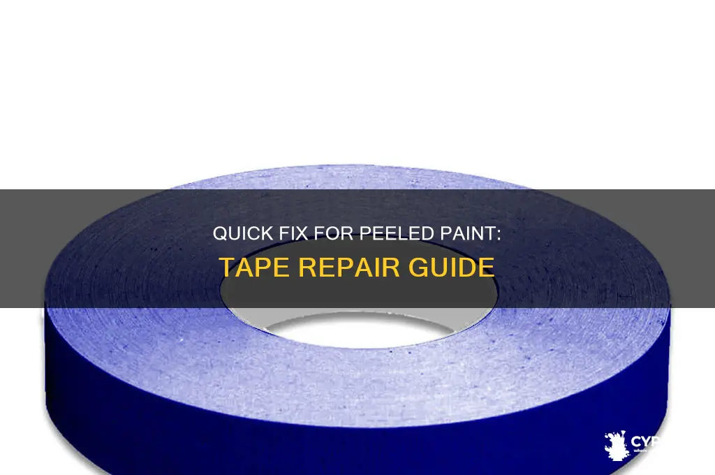 how to fix paint that has peeled off with tape