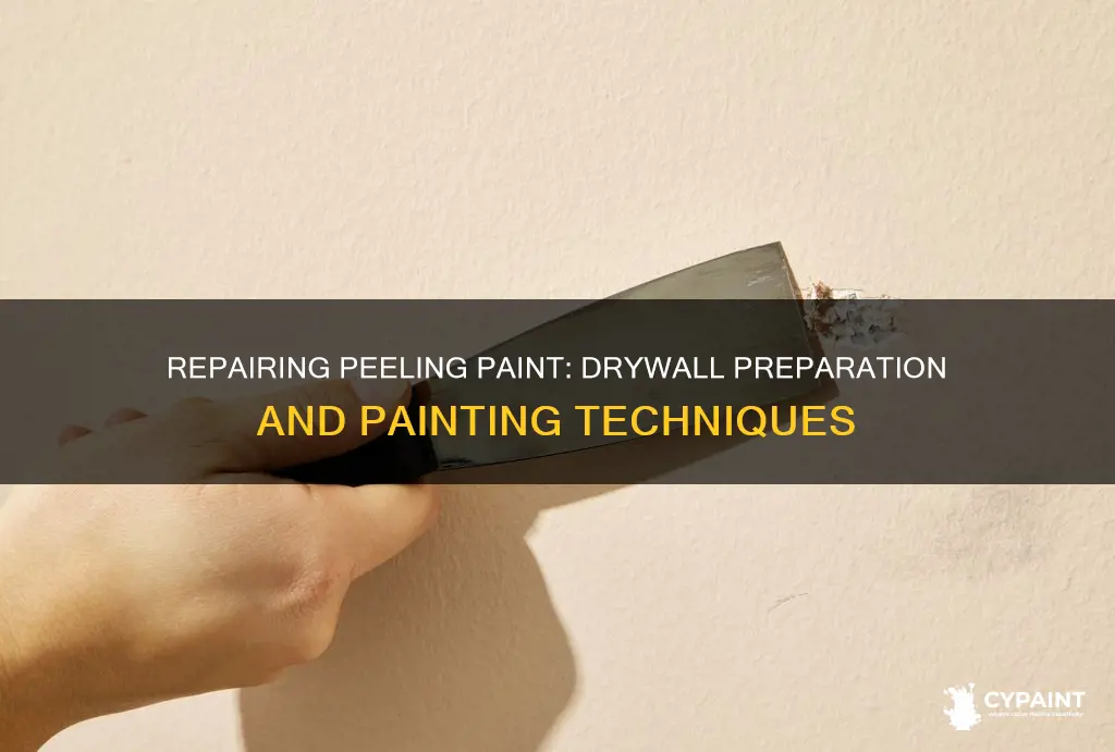 how to fix paint that is peeling from drywall