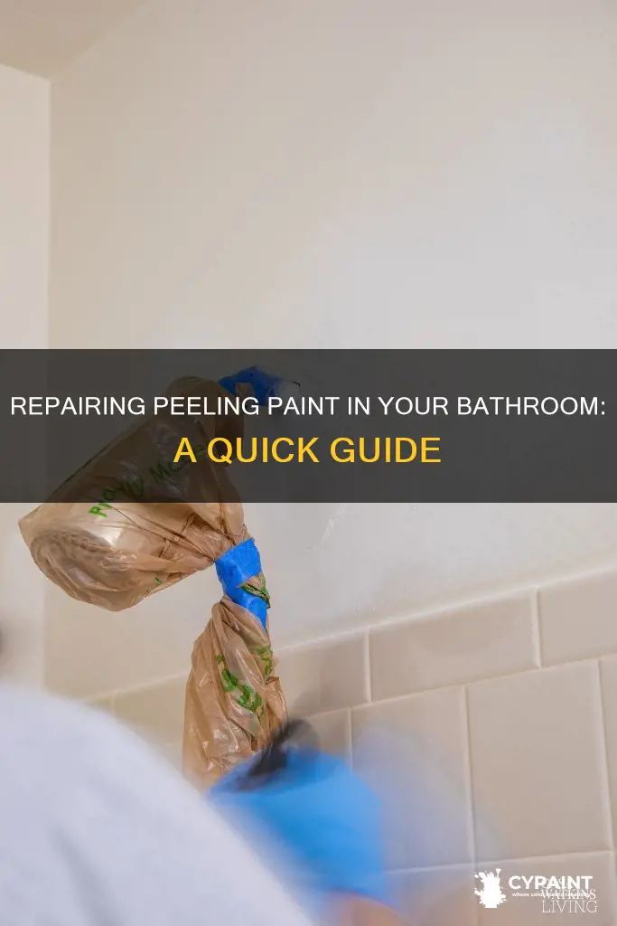 how to fix paint that peeling off in bathroom