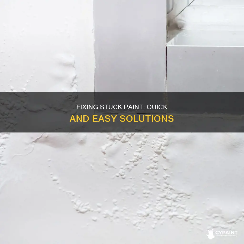 how to fix paint that something has stuck to