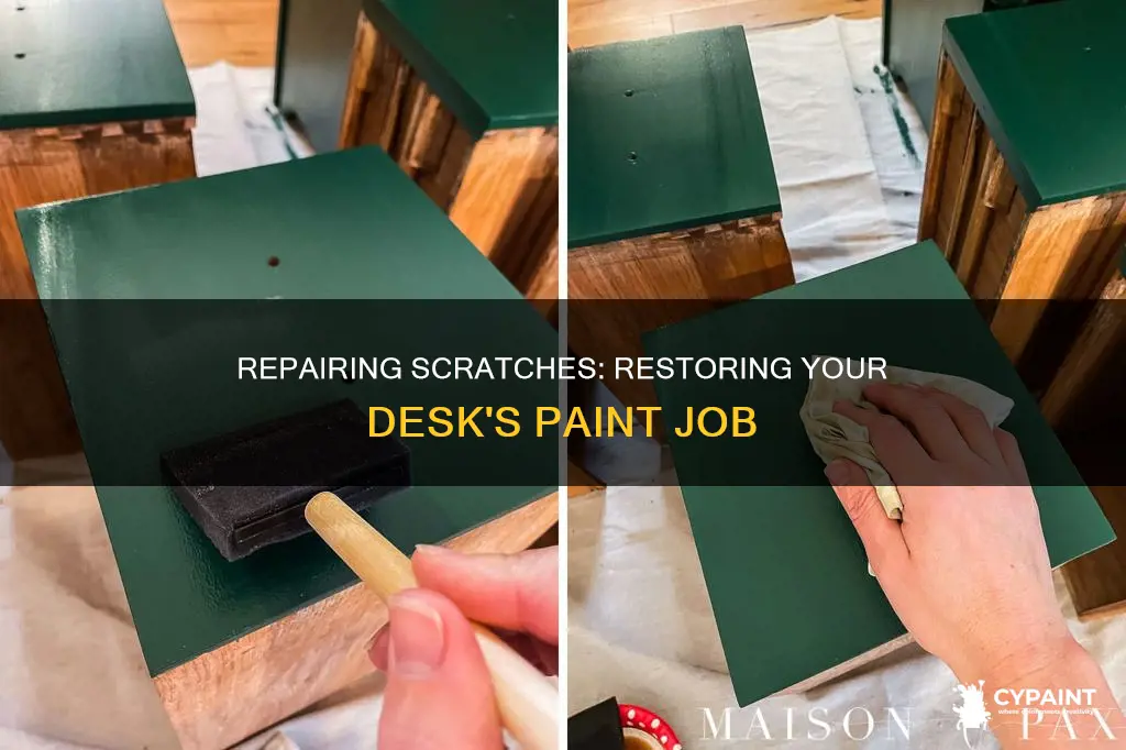 how to fix paint that was scratched off desk