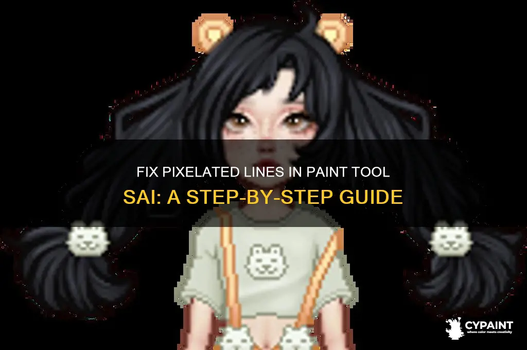 how to fix paint tool sai pixelated lines