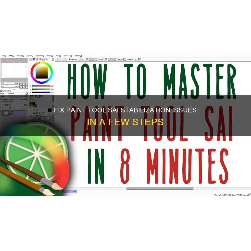 how to fix paint tool sai stabilization not working