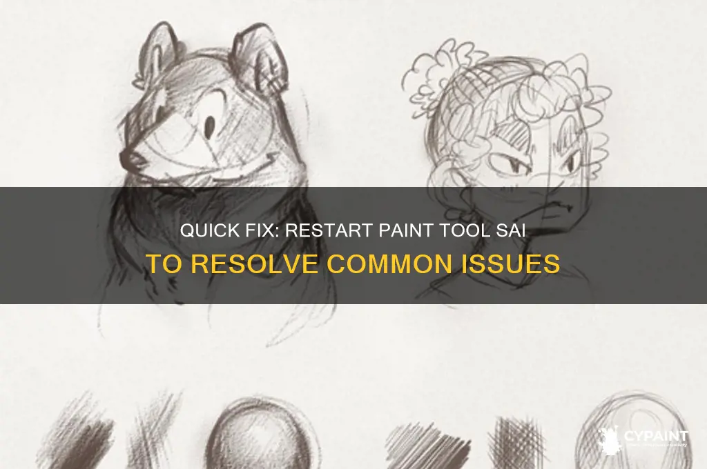 how to fix paint tool sai with restart