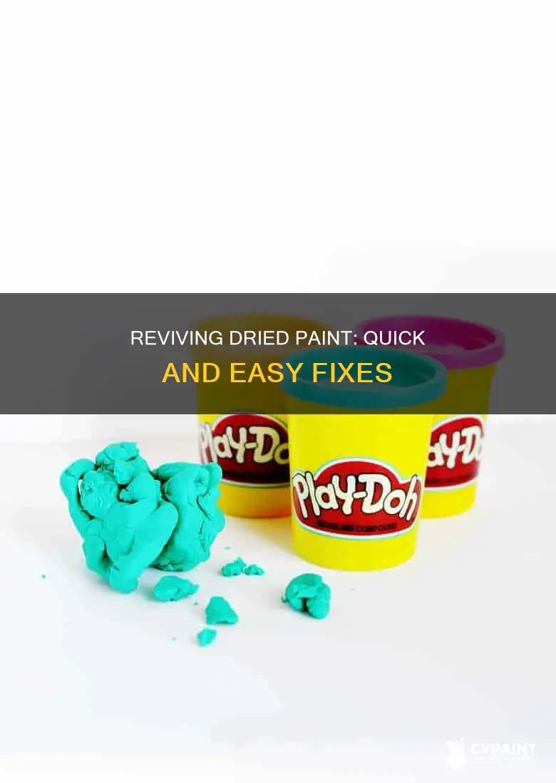 how to fix paint when it all dries up