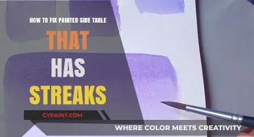 Repairing Streaks on a Painted Side Table