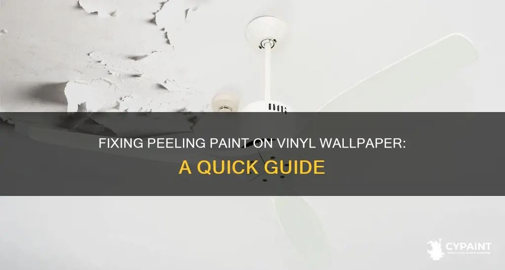 how to fix peeling gummy paint on vinyl wallpaper
