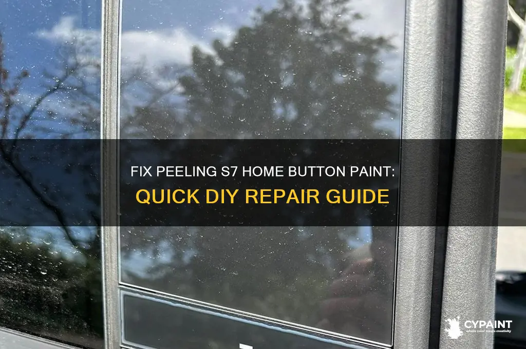 how to fix peeling home button paint s7
