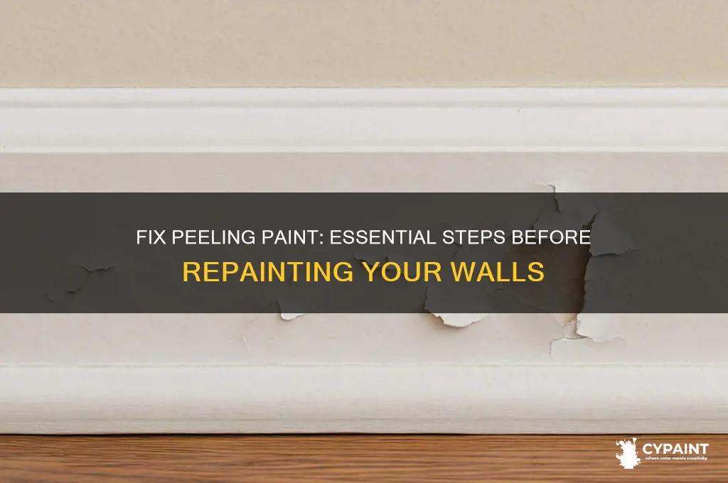 how to fix peeling paint before repainting