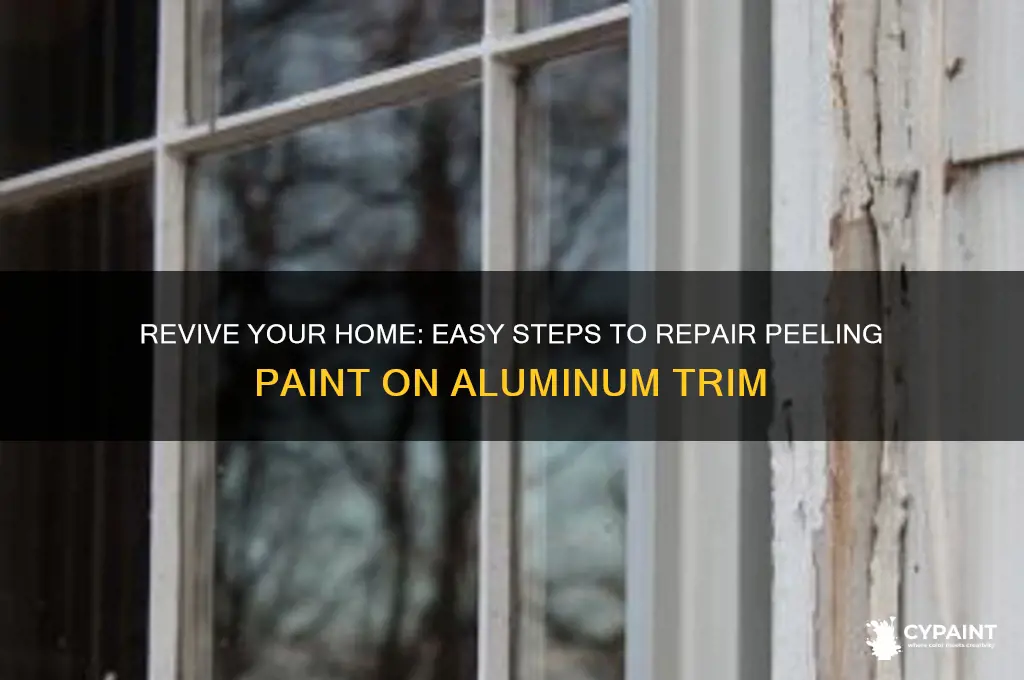 how to fix peeling paint on aluminum trim