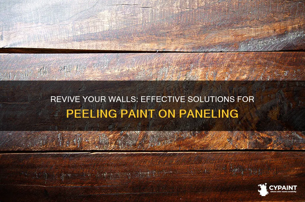 how to fix peeling paint on paneling