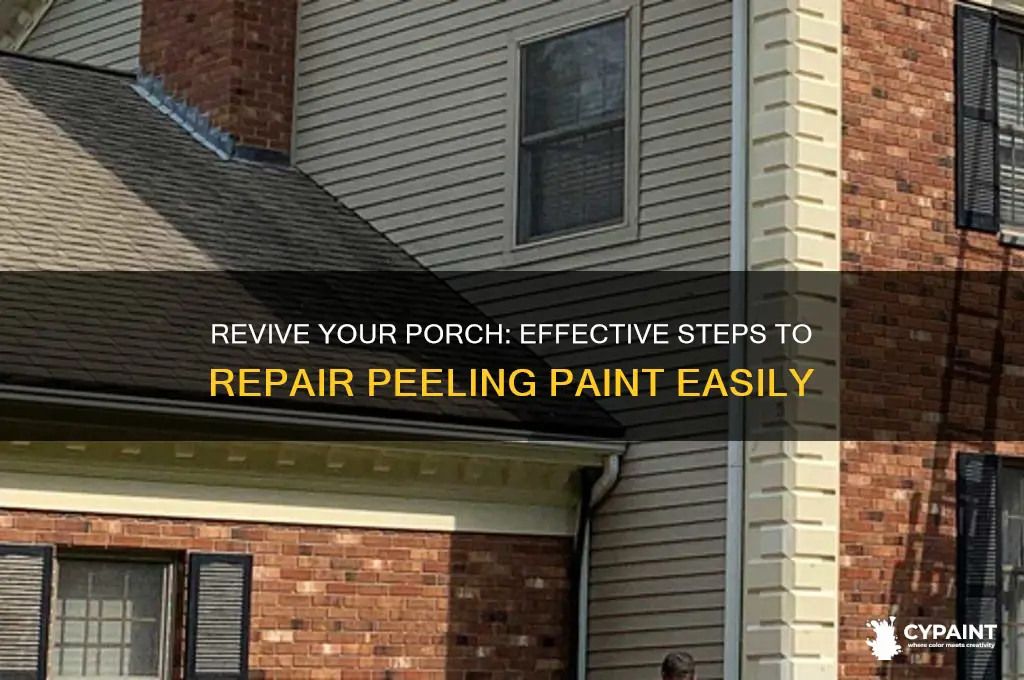 how to fix peeling paint on porch