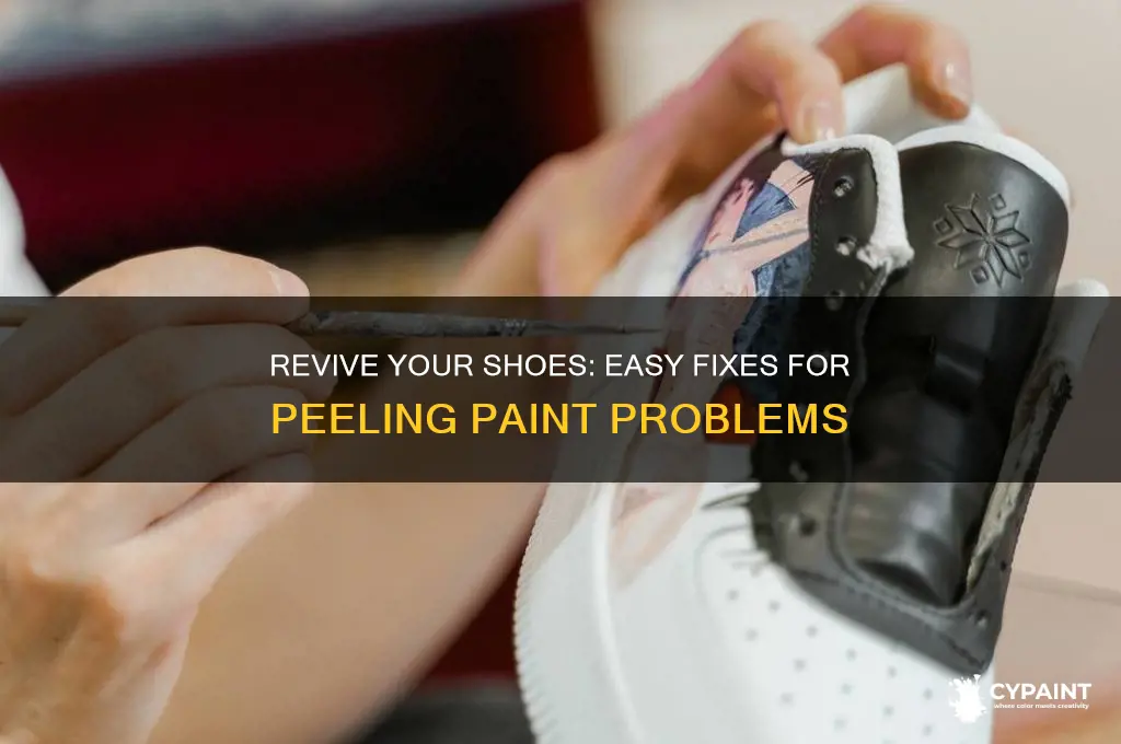 how to fix peeling paint on shoes