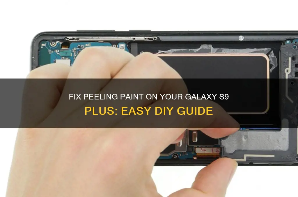 how to fix peeling paint s9 plus