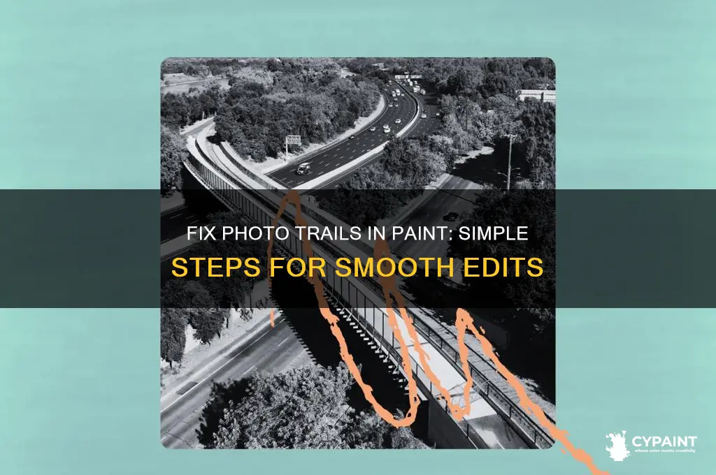 how to fix photo trail in paint
