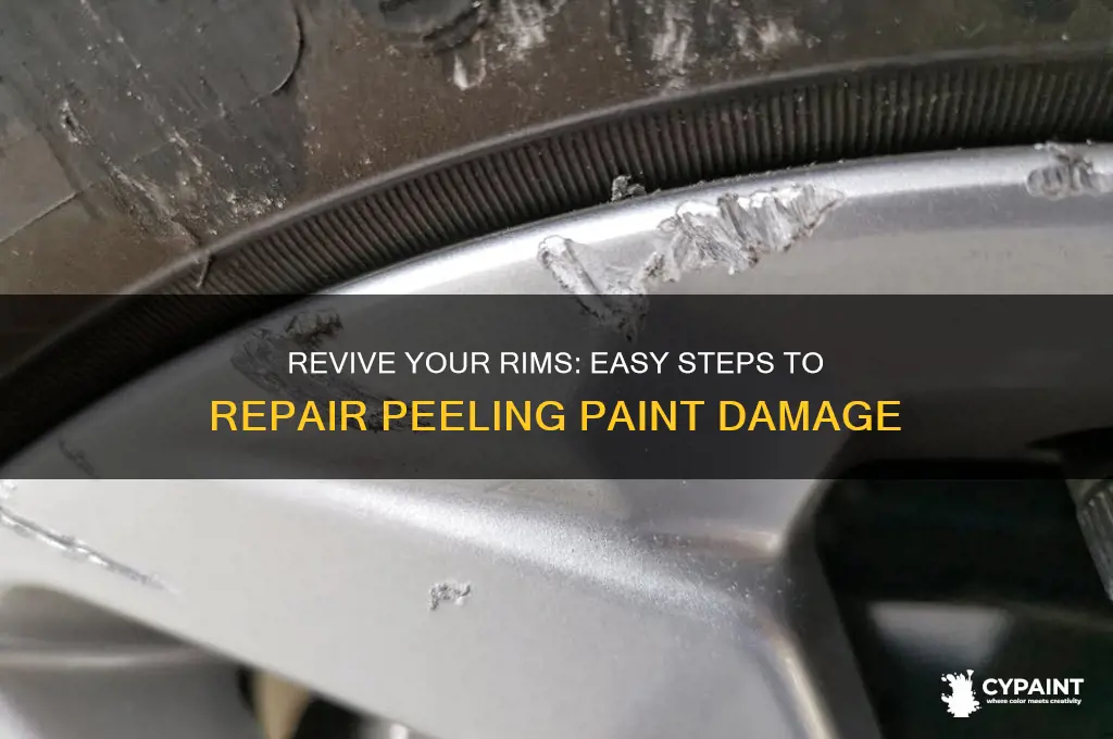 how to fix rims that are pealing paint