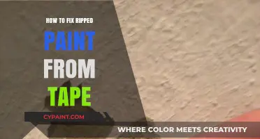 Fixing Ripped Paint from Tape: Easy Repair Tips and Tricks