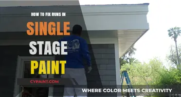 Fixing Runs in Single Stage Paint: A Step-by-Step Guide