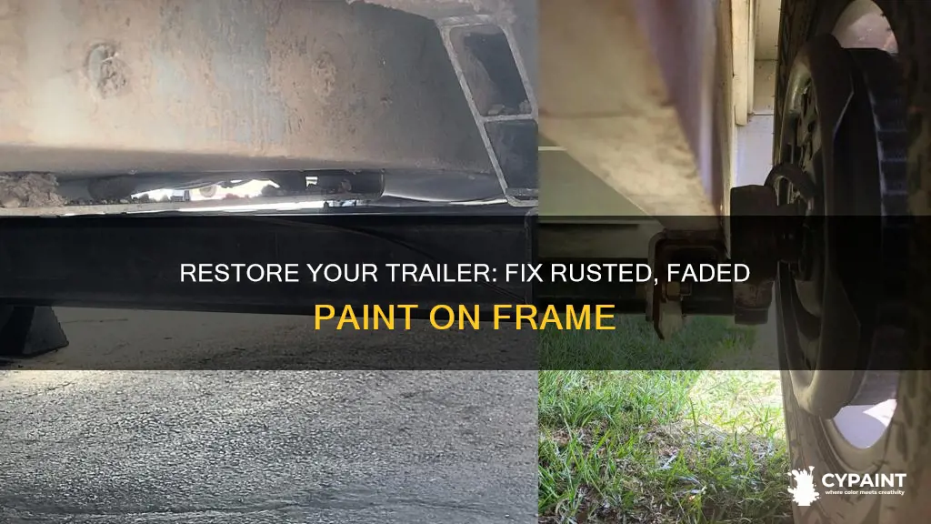 how to fix rusted faded paint on trailer frame