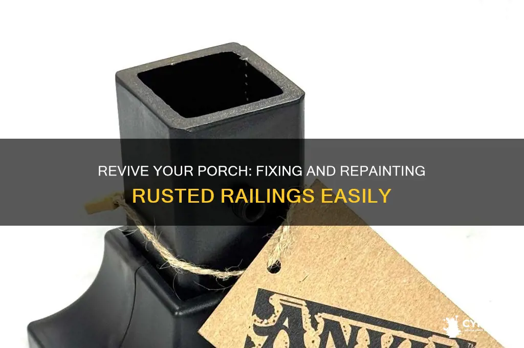 how to fix rusted porch rail paint
