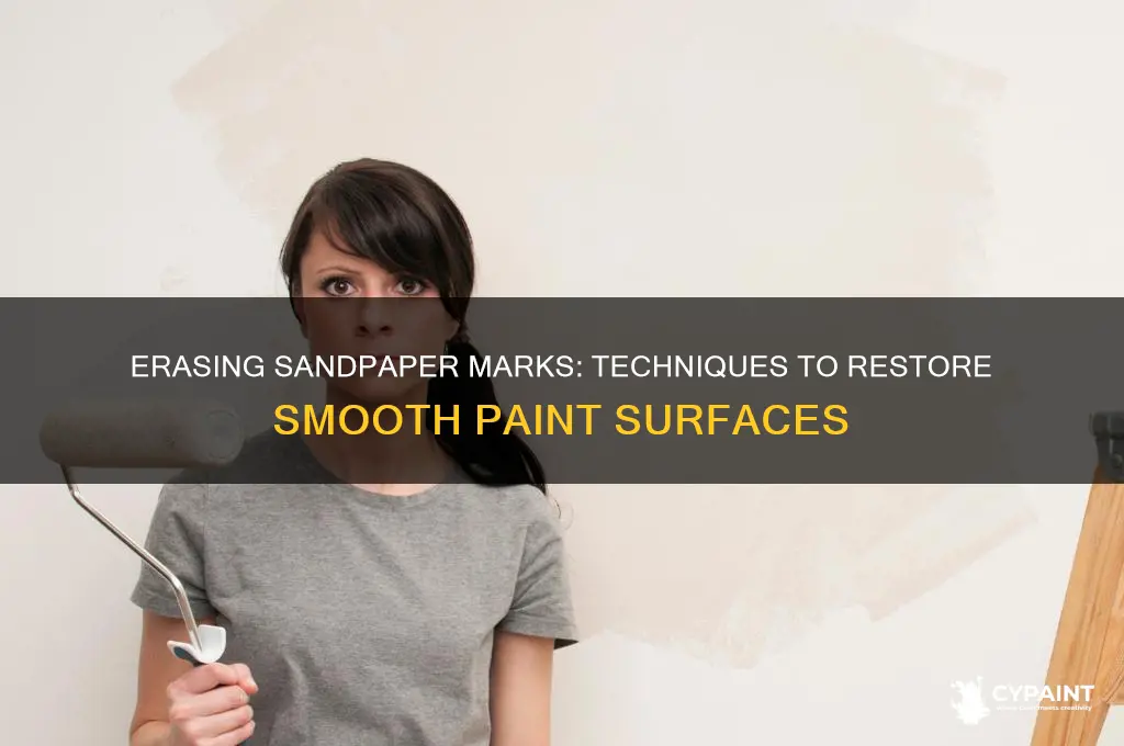 how to fix sandpaper marks in paint surface