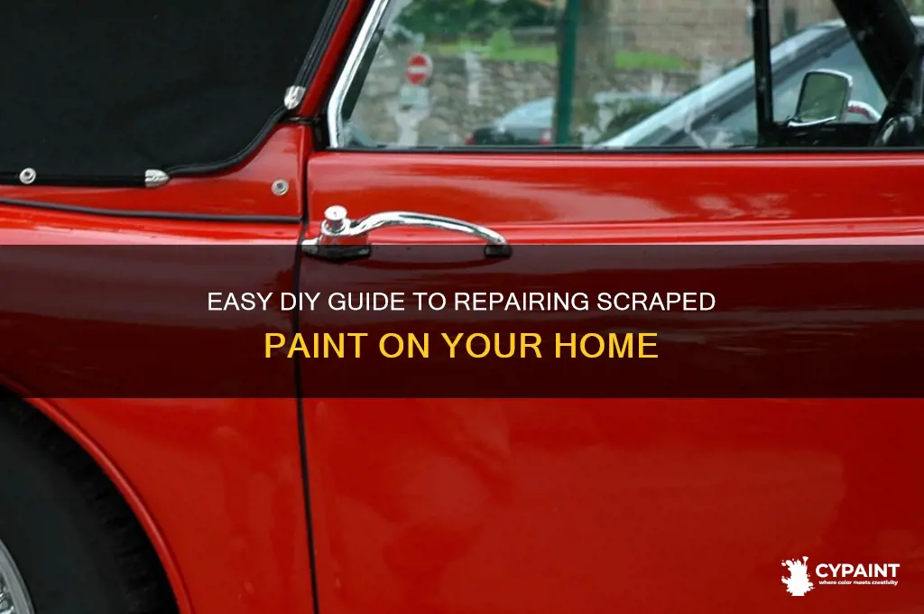 how to fix scraped paint on home
