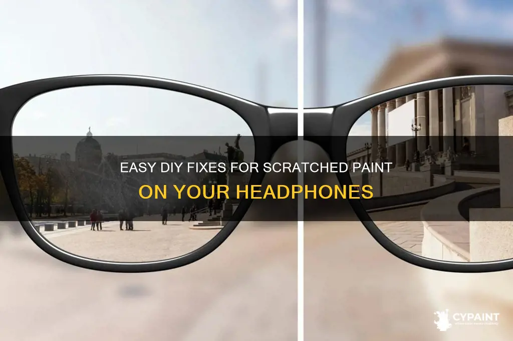 how to fix scratched paint on headphones